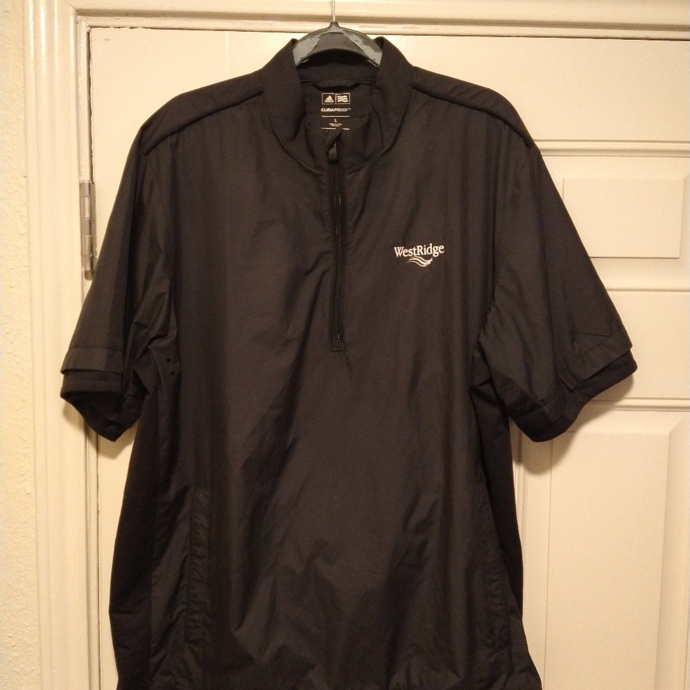 Adidas Golf ClimaProof 1/4 Zip Short Sleeve Pullover Jacket Men's Large - Picture 3 of 7